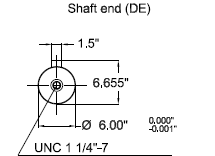 Shaft End / Dimension Drawing