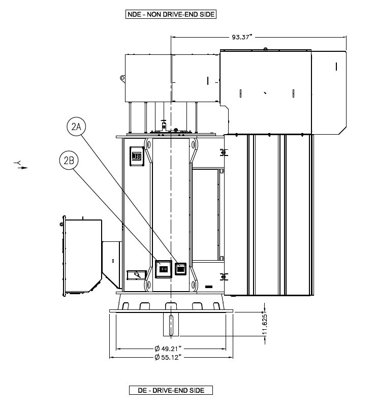 Motor Side View / Envelope